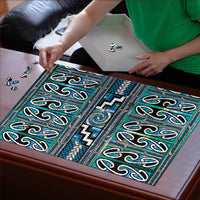 Maori Matariki Puzzle Green Galaxy Aesthetic Koru Art