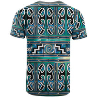 Maori Matariki T Shirt Green Galaxy Aesthetic Koru Art