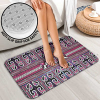 Maori Matariki Bathroom Set Pink Galaxy Aesthetic Koru Art