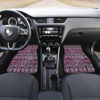 Maori Matariki Car Mats Pink Galaxy Aesthetic Koru Art
