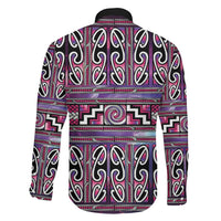 Maori Matariki Family Matching Summer Maxi Dress and Hawaiian Shirt Pink Galaxy Aesthetic Koru Art LT01 - Polynesian Pride