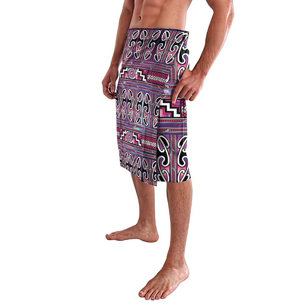 Maori Matariki Lavalava Pink Galaxy Aesthetic Koru Art