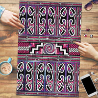 Maori Matariki Puzzle Pink Galaxy Aesthetic Koru Art