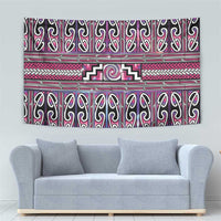 Maori Matariki Tapestry Pink Galaxy Aesthetic Koru Art
