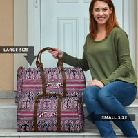 Maori Matariki Travel Bag Pink Galaxy Aesthetic Koru Art