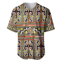 Maori Matariki Baseball Jersey Yellow Galaxy Aesthetic Koru Art