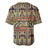 Maori Matariki Baseball Jersey Yellow Galaxy Aesthetic Koru Art