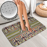 Maori Matariki Bathroom Set Yellow Galaxy Aesthetic Koru Art