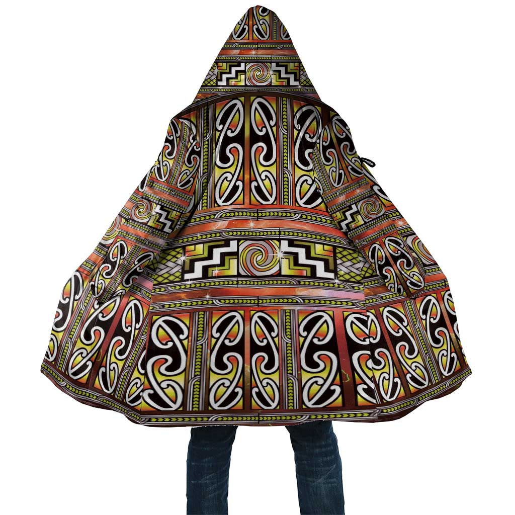 Maori Matariki Cloak Yellow Galaxy Aesthetic Koru Art