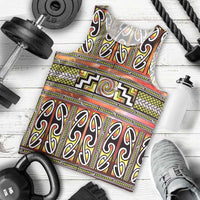 Maori Matariki Men Tank Top Yellow Galaxy Aesthetic Koru Art