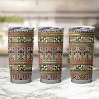 Maori Matariki Tumbler Cup Yellow Galaxy Aesthetic Koru Art