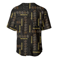 Hawaii Brown Plumeria Lei Black Baseball Jersey Frangipani Floral Heritage Art