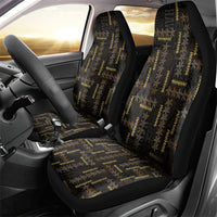 Hawaii Brown Plumeria Lei Black Car Seat Cover Frangipani Floral Heritage Art