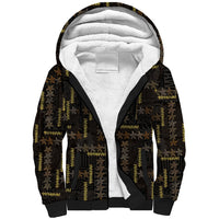 Hawaii Brown Plumeria Lei Black Sherpa Hoodie Frangipani Floral Heritage Art