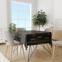 Hawaii Brown Plumeria Lei Black Tablecloth Frangipani Floral Heritage Art
