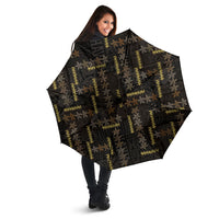 Hawaii Brown Plumeria Lei Black Umbrella Frangipani Floral Heritage Art