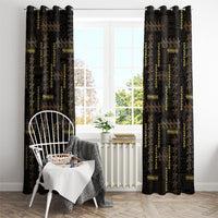 Hawaii Brown Plumeria Lei Black Window Curtain Frangipani Floral Heritage Art