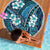 Polynesian Hibiscus Tropical Blue Floral Beach Blanket Tribal Pattern - Polynesian Pride