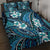 Polynesian Hibiscus Tropical Blue Floral Quilt Bed Set Tribal Pattern - Polynesian Pride