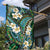 Polynesian Hibiscus Tropical Green Floral Garden Flag Tribal Pattern - Polynesian Pride