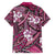 Polynesian Hibiscus Tropical Pink Floral Hawaiian Shirt Tribal Pattern - Polynesian Pride