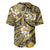 Polynesian Hibiscus Tropical Yellow Floral Baseball Jersey Tribal Pattern - Polynesian Pride