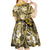 Polynesian Hibiscus Tropical Yellow Floral Kid Short Sleeve Dress Tribal Pattern - Polynesian Pride