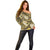 Polynesian Hibiscus Tropical Yellow Floral Off Shoulder Sweater Tribal Pattern - Polynesian Pride