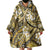Polynesian Hibiscus Tropical Yellow Floral Wearable Blanket Hoodie Tribal Pattern - Polynesian Pride