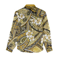 Polynesian Hibiscus Tropical Yellow Floral Women Casual Shirt Tribal Pattern LT01 - Polynesian Pride