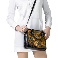 Hawaii Ukulele Shoulder Handbag Polynesian Pattern Gold Version LT01 - Polynesian Pride