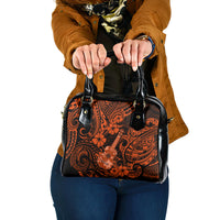 Hawaii Ukulele Shoulder Handbag Polynesian Pattern Orange Version LT01 One Size Orange - Polynesian Pride