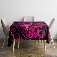 Hawaii Ukulele Tablecloth Polynesian Pattern Pink Version LT01 - Polynesian Pride