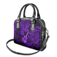 Hawaii Ukulele Shoulder Handbag Polynesian Pattern Purple Version LT01 - Polynesian Pride