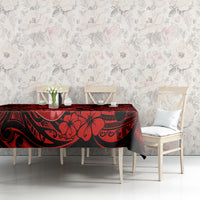 Hawaii Ukulele Tablecloth Polynesian Pattern Red Version LT01 - Polynesian Pride