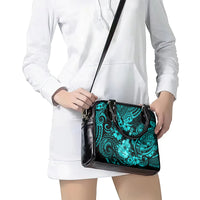 Hawaii Ukulele Shoulder Handbag Polynesian Pattern Turquoise Version LT01 - Polynesian Pride