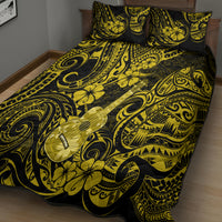 Hawaii Ukulele Quilt Bed Set Polynesian Pattern Yellow Version LT01 - Polynesian Pride