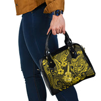 Hawaii Ukulele Shoulder Handbag Polynesian Pattern Yellow Version LT01 - Polynesian Pride