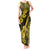 Hawaii Ukulele Tank Maxi Dress Polynesian Pattern Yellow Version LT01 Women Yellow - Polynesian Pride