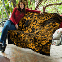 Hawaii Fish Hook Quilt Polynesian Pattern Gold Version LT01 - Polynesian Pride