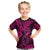 Hawaii Fish Hook Kid T Shirt Hibiscus Hawaii Tribal Tattoo Pink Version LT01 Pink - Polynesian Pride