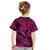 Hawaii Fish Hook Kid T Shirt Hibiscus Hawaii Tribal Tattoo Pink Version LT01 - Polynesian Pride