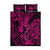 Hawaii Fish Hook Quilt Bed Set Hibiscus Hawaii Tribal Tattoo Pink Version LT01 Pink - Polynesian Pride
