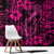 Hawaii Fish Hook Window Curtain Hibiscus Hawaii Tribal Tattoo Pink Version LT01 - Polynesian Pride