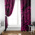 Hawaii Fish Hook Window Curtain Hibiscus Hawaii Tribal Tattoo Pink Version LT01 - Polynesian Pride