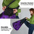 Hawaii Fish Hook Grocery Bag Hibiscus Hawaii Tribal Tattoo Purple Version