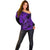 Hawaii Fish Hook Off Shoulder Sweater Hibiscus Hawaii Tribal Tattoo Purple Version LT01 - Polynesian Pride
