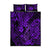 Hawaii Fish Hook Quilt Bed Set Hibiscus Hawaii Tribal Tattoo Purple Version LT01 Purple - Polynesian Pride