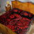 Hawaii Fish Hook Quilt Bed Set Hibiscus Hawaii Tribal Tattoo Red Version LT01 - Polynesian Pride