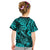 Hawaii Fish Hook Kid T Shirt Hibiscus Hawaii Tribal Tattoo Turquoise Version LT01 - Polynesian Pride